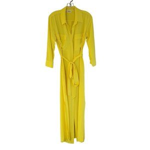 L'Agence (Never Worn)Cameron Long Sleeve Silk Maxi Shirtdress